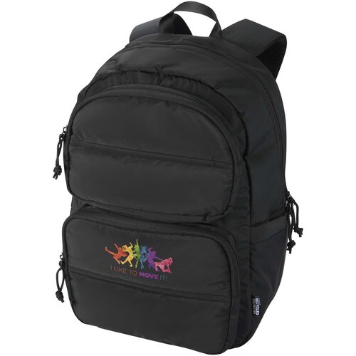 Puffer 15,6 inch GRS gerecycleerde laptoptas bedrukken met logo DeBle