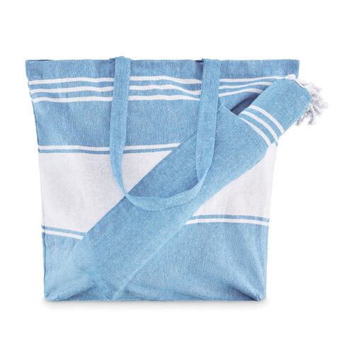 Strandtas met hamamdoek Hummum MO2954 bedrukken met logo DeBle
