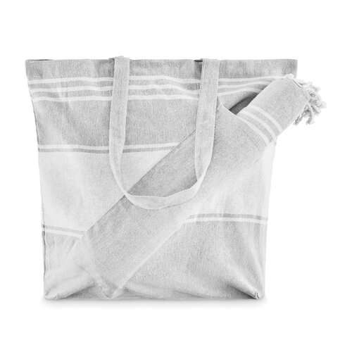 Strandtas met hamamdoek Hummum MO2954 bedrukken met logo DeBle