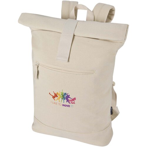 Recanvas 14 inch GRS gerecycleerde rolltop rugzak 16 liter bedrukken DeBle