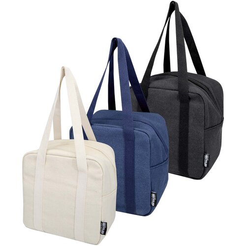 Recanvas GRS lunchkoeltas 5L 130126 van gerecycled canvas met aluminiumfolie-voering, waterafstotend materiaal en webbing draagriemen bedrukken met logo