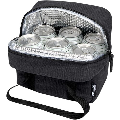 Recanvas GRS lunchkoeltas 5L 130126 van gerecycled canvas met aluminiumfolie-voering, waterafstotend materiaal en webbing draagriemen bedrukken met logo
