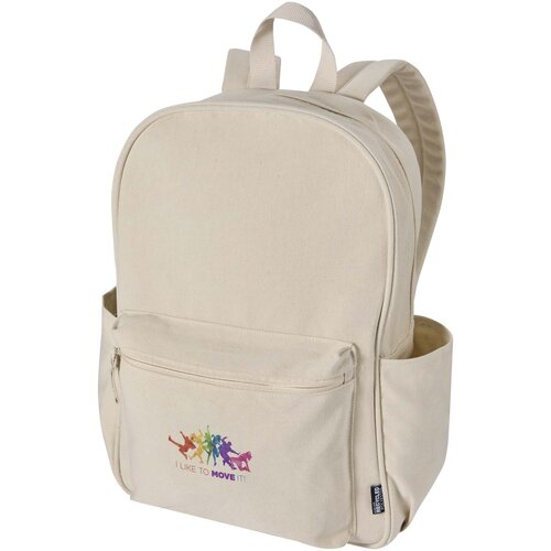 Recanvas 15,6 inch GRS gerecycleerde stadsrugzak 16 liter bedrukken DeBle