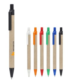 DeBle papieren balpen bedrukken eco gerecycled met logo LT87898