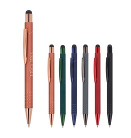 DeBle stylus balpen soft-touch aluminium bedrukken met logo Venice Deluxe LT87894