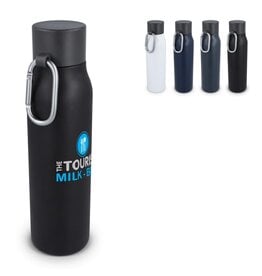DeBle thermofles met karabijnhaak 600 ml bedrukken met logo LT98696