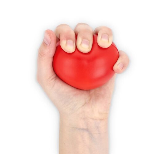 DeBle stressbal hart bedrukken met logo PU anti stress LT90570