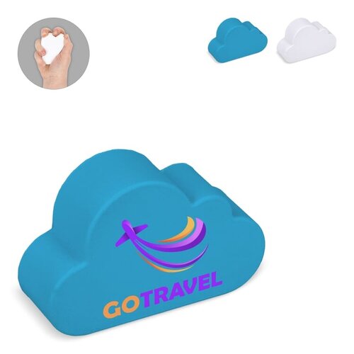 DeBle stressbal wolk bedrukken met logo PU anti stress LT90575