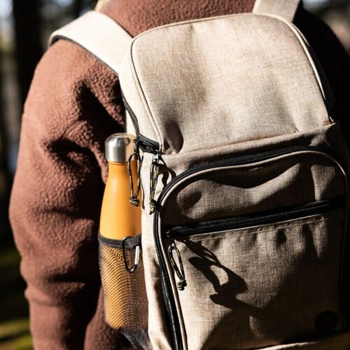 Sagaform City koelrugzak 21 liter LT52042 – duurzame rPET koelrugzak met groot koelvak, gewatteerde rugzijde en karabijnhaak, ideaal voor outdoor promoties