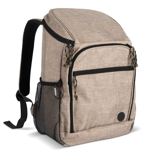 Sagaform City koelrugzak 21 liter LT52042 – duurzame rPET koelrugzak met groot koelvak, gewatteerde rugzijde en karabijnhaak, ideaal voor outdoor promoties