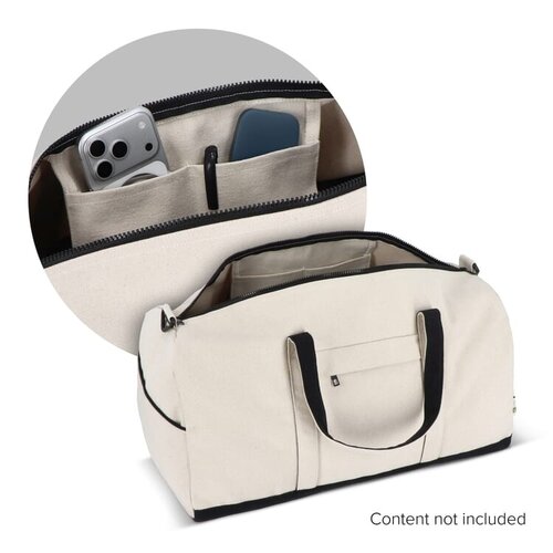 DeBle canvas sporttas bedrukken met logo InSideOut Reuuz LT57113