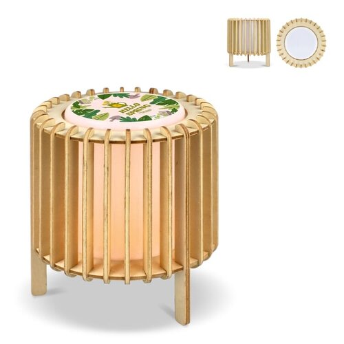 DeBle led lamp bedrukken met logo houten design Coollux Lamella Luna LT40730