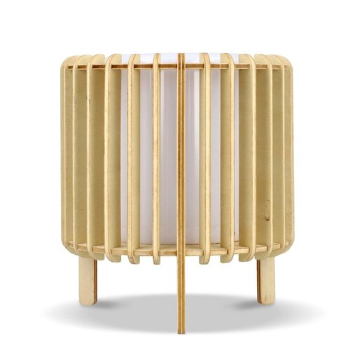 DeBle led lamp bedrukken met logo houten design Coollux Lamella Luna LT40730