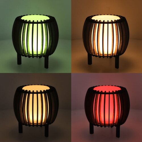 DeBle led lamp hout kleur bedrukken met logo Coollux Lamella Sol LT40732