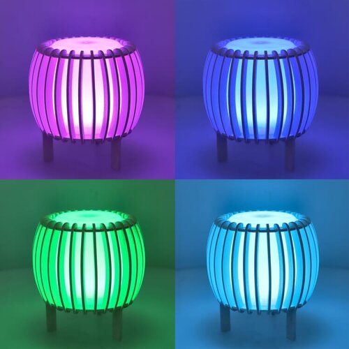 DeBle led lamp hout kleur bedrukken met logo Coollux Lamella Sol LT40732