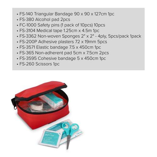 DeBle ehbo set 16 delig outdoor bedrukken met logo Fuji LT90312