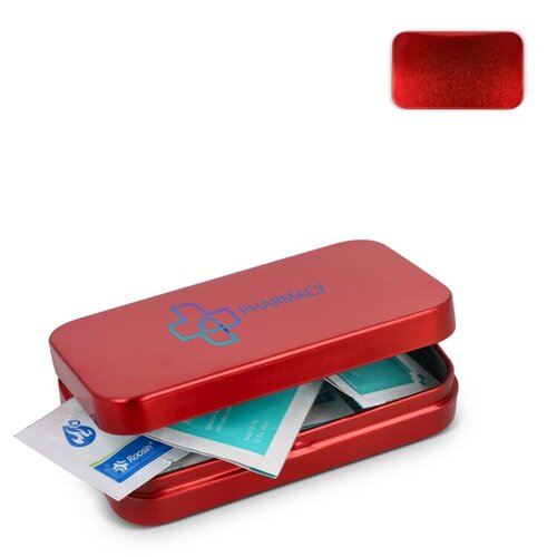 DeBle ehbo set blik 20 delig bedrukken met logo Atlas LT90314