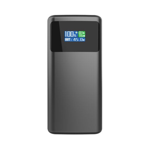 Quantum RCS ultra-fast PD45W 10.000mAh powerbank met TFT kleurenscherm bedrukken met logo