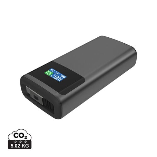 Quantum RCS ultra-fast PD45W 10.000mAh powerbank met TFT kleurenscherm bedrukken met logo