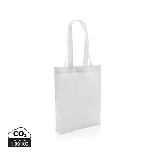 DeBle Impact AWARE ongeverfde gerecyclede canvas draagtas 285 g/m² bedrukken met logo