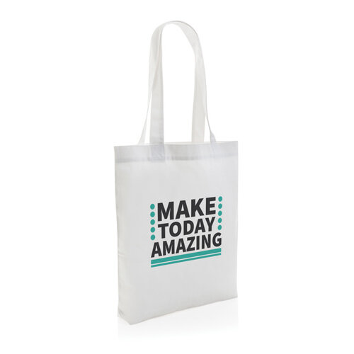 DeBle Impact AWARE ongeverfde gerecyclede canvas draagtas 285 g/m² bedrukken met logo