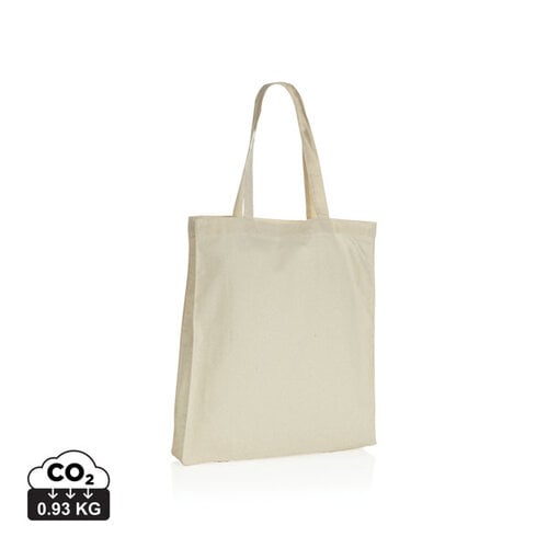 DeBle gerecyclede draagtas met bodem bedrukken met logo Impact AWARE P76264