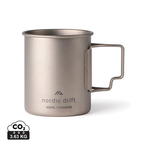 DeBle Nordic Drift titanium mok bedrukken met logo ND3400102