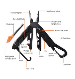 DeBle Nordic Drift multifunctionele multitool bedrukken met logo ND5000401