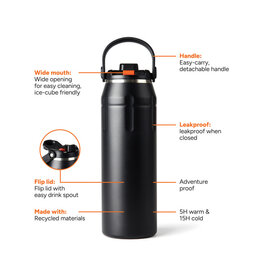 DeBle Nordic Drift sportfles bedrukken met logo 940ml