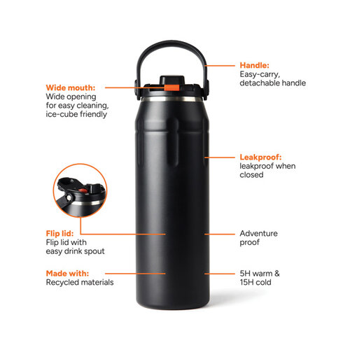 DeBle Nordic Drift sportfles bedrukken met logo 940ml