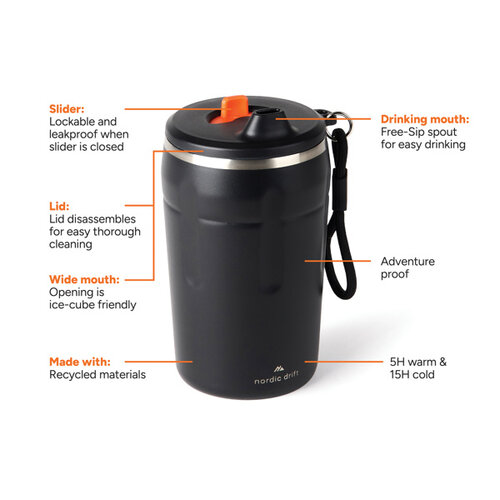 Nordic Drift Trail RCS lekvrije koffie beker 350ml ND310.0201