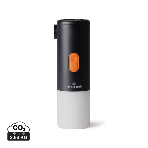 DeBle Nordic Drift campinglamp en luchtpomp bedrukken met logo ND4300101