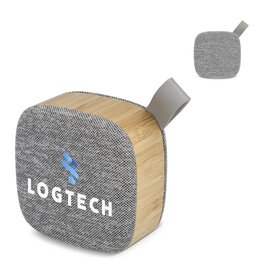 Bamboe draadloze luidspreker 5W LT95608 met logo bedrukken DeBle