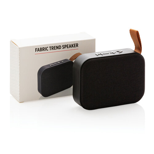 Fabric Trend draadloze 3W speaker P328211 met logo bedrukken DeBle
