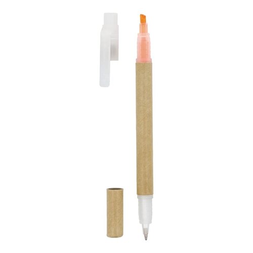 Papieren Tekstmarker Balpen LT81262 met logo bedrukken DeBle