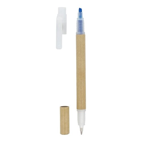 Papieren Tekstmarker Balpen LT81262 met logo bedrukken DeBle