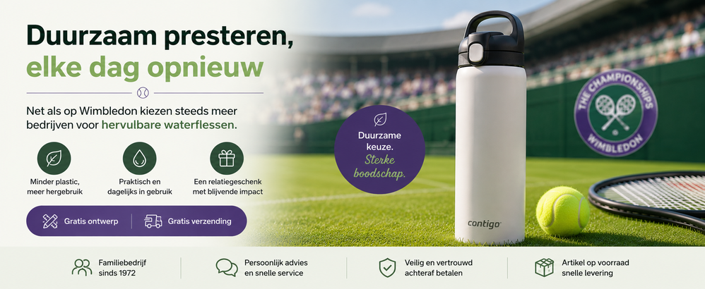 Waarom kiezen tennissers op Wimbledon voor een hervulbare waterfles
