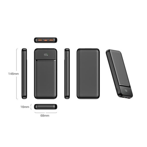 DeBle Nolu Powerbank 10.000 mAh 22,5 W LT95518 bedrukken met logo