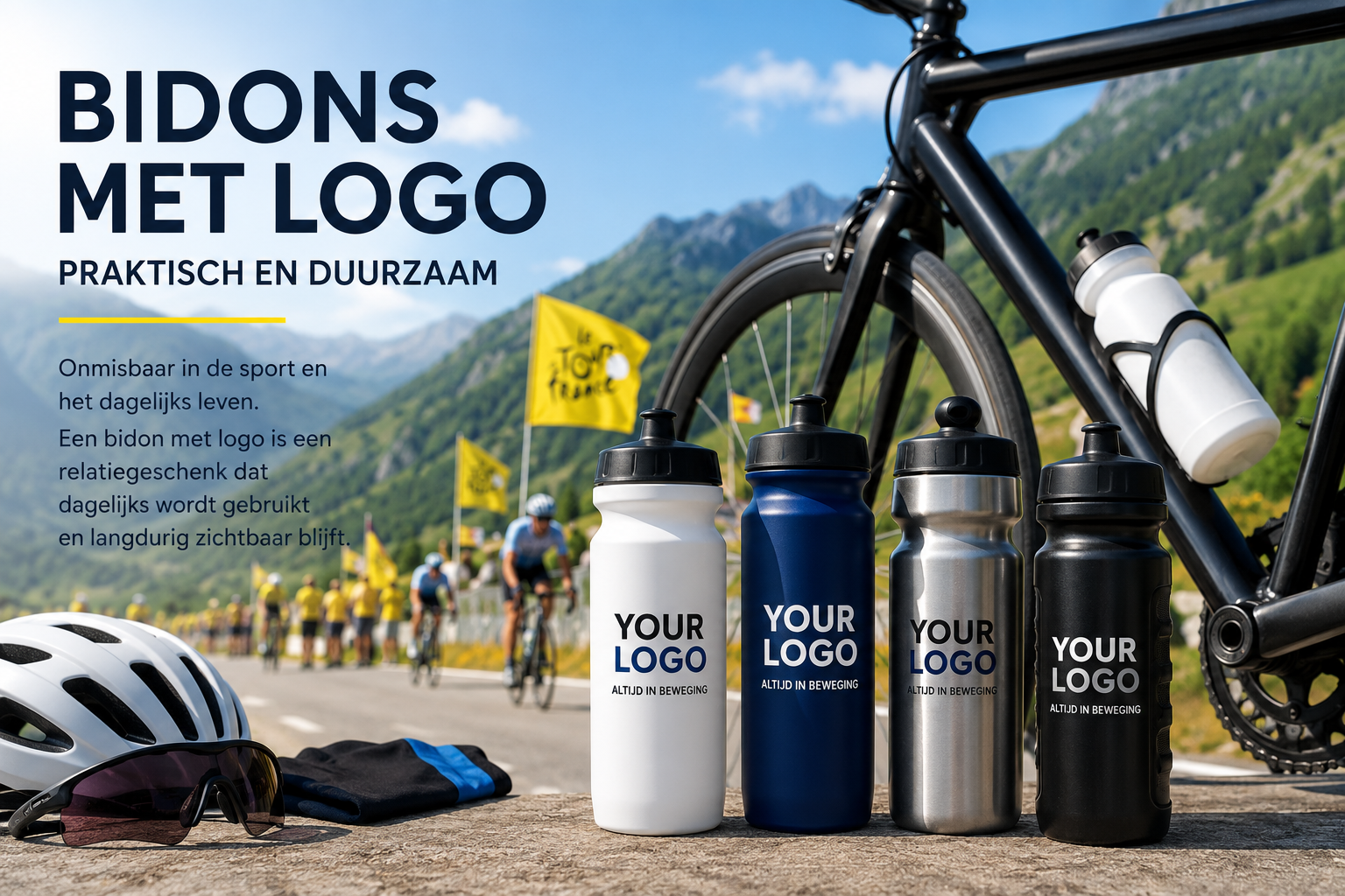 Bidons met logo: praktisch en duurzaam