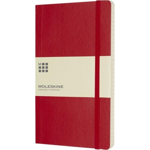 Moleskine Classic Soft Cover Large gelinieerd met zachte kaft en 192 FSC®-gecertificeerde pagina's