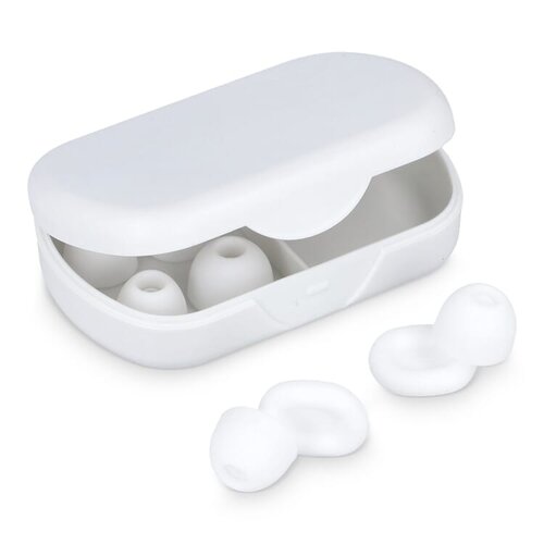 Travel-Comfort silicone oordopjes LT92742 met opbergcase bedrukken met logo