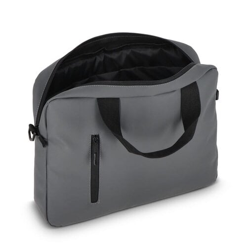 PU SoMa 15,6 inch laptop messenger tas bedrukt met bedrijfslogo
