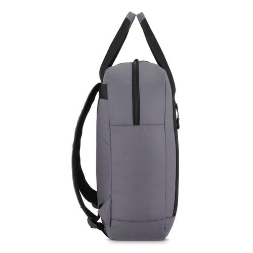 PU gecoate 600D RPET 15,6 inch laptoprugzak bedrukt met bedrijfslogo
