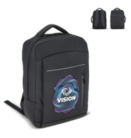 PU Osaka 15,6 inch laptoprugzak bedrukt met bedrijfslogo