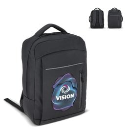 PU Osaka 15,6 inch laptoprugzak bedrukt met bedrijfslogo