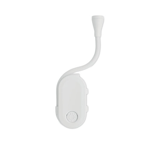 Oplaadbaar LED boekenlampje MO3241 met clip en logo