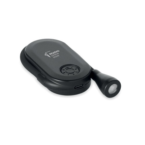 Oplaadbaar LED boekenlampje MO3241 met clip en logo