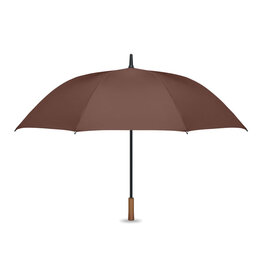 RAYNA 27 inch windproof paraplu MO3220 met houten handgreep en logo