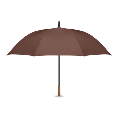 RAYNA 27 inch windproof paraplu MO3220 met houten handgreep en logo