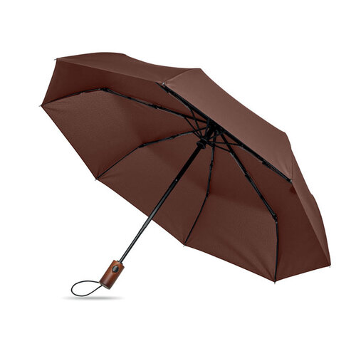 MO3219, RAYNA FOLD, opvouwbare paraplu, opvouwbare paraplu bedrukken, paraplu met logo, 21 inch paraplu, automatische paraplu, auto open dicht paraplu, windproof paraplu, paraplu houten handvat, compacte paraplu